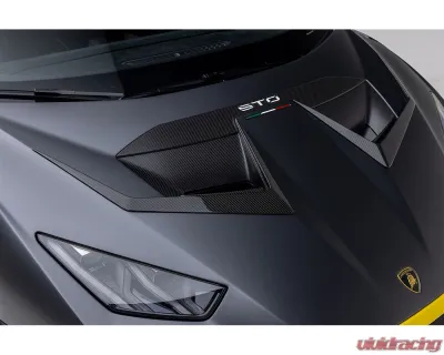 Vorsteiner Aero Hood Ducts Carbon Fiber PP 2x2 Glossy Lamborghini Huracan STO VRS Program 2021+ - 4045LOV