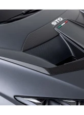 Vorsteiner Aero Hood Ducts Carbon Fiber PP 2x2 Glossy Lamborghini Huracan STO VRS Program 2021+                                     - 4045LOV - Image 3