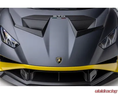 Vorsteiner Aero Hood Ducts Carbon Fiber PP 2x2 Glossy Lamborghini Huracan STO VRS Program 2021+ - 4045LOV