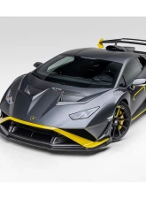 Vorsteiner Aero Hood Ducts Carbon Fiber PP 2x2 Glossy Lamborghini Huracan STO VRS Program 2021+                                     - 4045LOV - Image 7