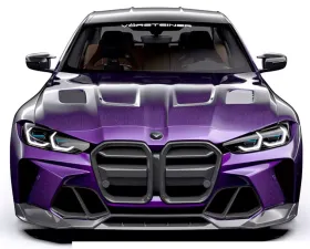 Vorsteiner GTS-V Glossy Carbon Fiber PP 2x2 Aero Front Bumper BMW M3 | M4 G8X VRS Program 2020+