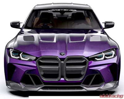 Vorsteiner GTS-V Glossy Carbon Fiber PP 2x2 Aero Front Bumper BMW M3 | M4 G8X VRS Program 2020+ - BMV3310