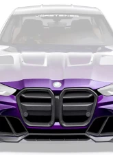 Vorsteiner GTS-V Glossy Carbon Fiber PP 2x2 Aero Front Bumper BMW M3 | M4 G8X VRS Program 2020+                                     - BMV3310 - Image 2