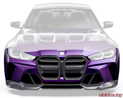 Vorsteiner GTS-V Glossy Carbon Fiber PP 2x2 Aero Front Bumper BMW M3 | M4 G8X VRS Program 2020+ - BMV3310