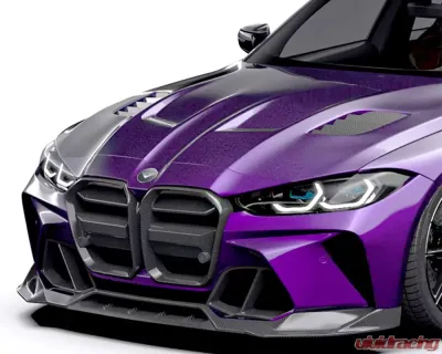 Vorsteiner GTS-V Glossy Carbon Fiber PP 2x2 Aero Front Bumper BMW M3 | M4 G8X VRS Program 2020+ - BMV3310