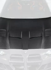 Vorsteiner GTS-V Aero Hood Glossy Carbon Fiber PP 2x2 BMW M3 | M4 G8X VRS Program 2020+                                     - BMV3380 - Image 2