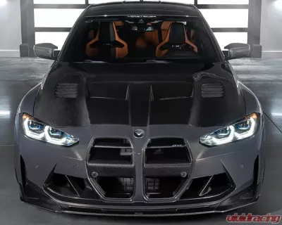 Vorsteiner GTS-V Aero Hood Glossy Carbon Fiber PP 2x2 BMW M3 | M4 G8X VRS Program 2020+ - BMV3380