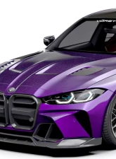 Vorsteiner GTS-V Aero Hood Glossy Carbon Fiber PP 2x2 BMW M3 | M4 G8X VRS Program 2020+                                     - BMV3380 - Image 8