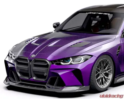 Vorsteiner GTS-V Aero Hood Glossy Carbon Fiber PP 2x2 BMW M3 | M4 G8X VRS Program 2020+ - BMV3380