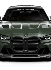 Vorsteiner GTS-V Aero Hood Glossy Carbon Fiber PP 2x2 BMW M3 | M4 G8X VRS Program 2020+                                     - BMV3380 - Image 9