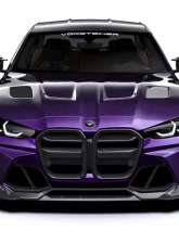 Vorsteiner GTS-V Aero Hood Glossy Carbon Fiber PP 2x2 BMW M3 | M4 G8X VRS Program 2020+                                     - BMV3380 - Image 10