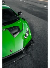 Vorsteiner Aero Hood Ducts Carbon Fiber PP 2x2 Glossy Lamborghini Huracan STO VRS Program 2021+                                     - 4045LOV - Image 8