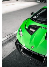 Vorsteiner Aero Hood Ducts Carbon Fiber PP 2x2 Glossy Lamborghini Huracan STO VRS Program 2021+                                     - 4045LOV - Image 9