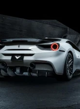 Vorsteiner Diavolo Aero Decklid Spoiler Carbon Fiber PP 1x1 Glossy Ferrari 488 GTB 2015-2019                                     - FRV2060 - Image 3