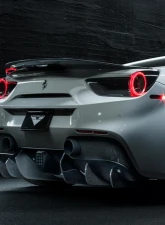 Vorsteiner Diavolo Aero Decklid Spoiler Carbon Fiber PP 1x1 Glossy Ferrari 488 GTB 2015-2019                                     - FRV2060 - Image 4