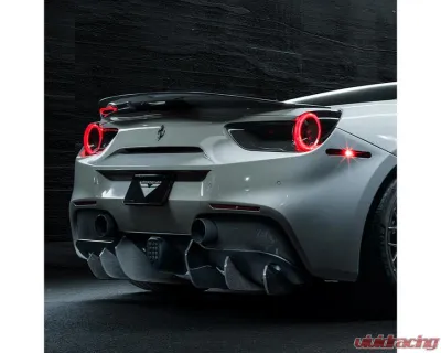 Vorsteiner Diavolo Aero Decklid Spoiler Carbon Fiber PP 1x1 Glossy Ferrari 488 GTB 2015-2019 - FRV2060