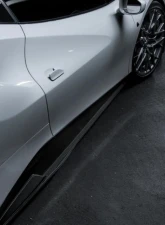 Vorsteiner Diavolo Aero Sideskirts Carbon Fiber PP 1x1 Glossy Ferrari 488 GTB 2015-2019                                     - FRV2030 - Image 2