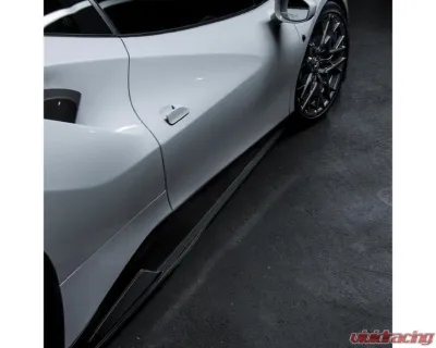 Vorsteiner Diavolo Aero Sideskirts Carbon Fiber PP 1x1 Glossy Ferrari 488 GTB 2015-2019 - FRV2030