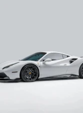 Vorsteiner Diavolo Aero Sideskirts Carbon Fiber PP 1x1 Glossy Ferrari 488 GTB 2015-2019                                     - FRV2030 - Image 4