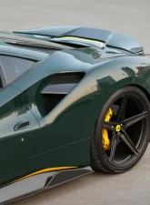 Vorsteiner Diavolo Aero Sideskirts Carbon Fiber PP 1x1 Glossy Ferrari 488 GTB 2015-2019                                     - FRV2030 - Image 6