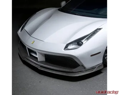 Vorsteiner Diavolo Aero Front Spoiler Carbon Fiber PP 1x1 Glossy Ferrari 488 GTB 2015-2019 - FRV2020