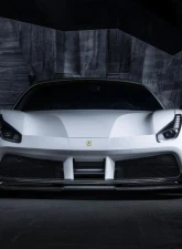 Vorsteiner Diavolo Aero Front Spoiler Carbon Fiber PP 1x1 Glossy Ferrari 488 GTB 2015-2019                                     - FRV2020 - Image 3