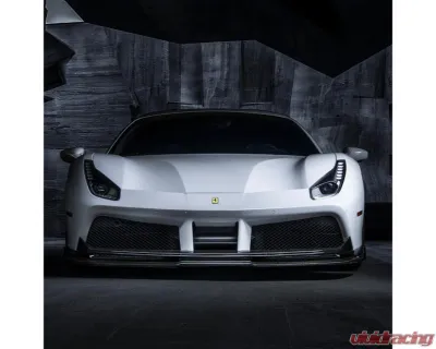 Vorsteiner Diavolo Aero Front Spoiler Carbon Fiber PP 1x1 Glossy Ferrari 488 GTB 2015-2019 - FRV2020