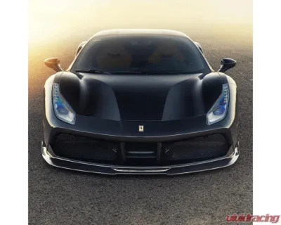 Vorsteiner Diavolo Aero Front Spoiler Carbon Fiber PP 1x1 Glossy Ferrari 488 GTB 2015-2019 - FRV2020