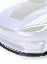 Vorsteiner  Satin Carbon Fiber PP 2x2 Front Spoiler  Tesla Model S Plaid VRS Program 2021+                                     - TEV3021 - Image 2