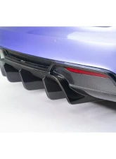 Vorsteiner  Satin Carbon Fiber PP 2x2 Rear Diffuser Tesla Model S Plaid VRS Program 2021+                                     - TEV3041 - Image 6