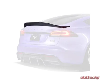 Vorsteiner  Satin Carbon Fiber PP 2x2 Decklid Spoiler Tesla Model S Plaid VRS Program 2021-2022 - TEV3061