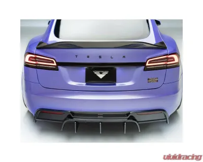 Vorsteiner  Satin Carbon Fiber PP 2x2 Decklid Spoiler Tesla Model S Plaid VRS Program 2021-2022 - TEV3061