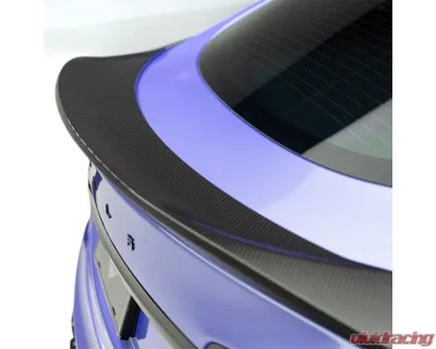 Vorsteiner  Satin Carbon Fiber PP 2x2 Decklid Spoiler Tesla Model S Plaid VRS Program 2021-2022 - TEV3061