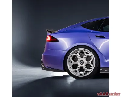 Vorsteiner  Satin Carbon Fiber PP 2x2 Decklid Spoiler Tesla Model S Plaid VRS Program 2021-2022 - TEV3061