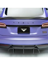 Vorsteiner  Gloss Carbon Fiber PP 2x2 Decklid Spoiler Tesla Model S Plaid VRS Program 2023+                                     - TEV3070 - Image 3