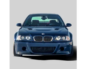 Vorsteiner Carbon Fiber PP 1x1 Glossy V20 Aero Front Bumper w/ 2-Piece Splitter BMW M3 E46 2000-2006