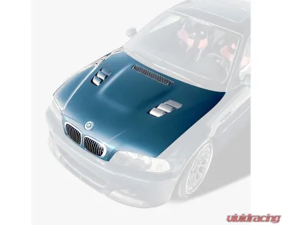 Vorsteiner Carbon Fiber PP 1x1 Glossy V20 Hood BMW M3 E46 2000-2006 - BMV5655