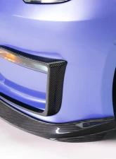 Vorsteiner Carbon Fiber PP 2X2 Glossy Aero Front Spoiler Tesla Model S Plaid 2020-2024                                     - TEV3020 - Image 5