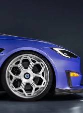 Vorsteiner Carbon Fiber PP 2X2 Glossy Aero Front Spoiler Tesla Model S Plaid 2020-2024                                     - TEV3020 - Image 8