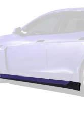 Vorsteiner Carbon Fiber PP 2X2 Glossy Aero Side Skirts Tesla Model S Plaid 2020-2024                                     - TEV3030 - Image 2