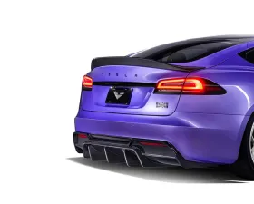 Vorsteiner Carbon Fiber PP 2X2 Glossy Aero Decklid Spoiler Tesla Model S Plaid 2020-2024