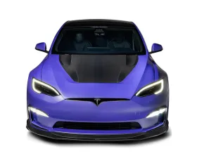 Vorsteiner Carbon Fiber PP 2X2 Glossy Aero Hood Tesla Model S Plaid 2020-2024