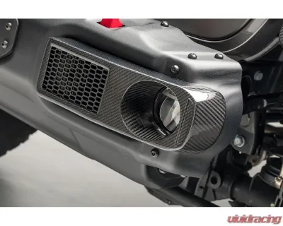 Vorsteiner JX Edition Carbon Fiber PP 2x2 Glossy Aero Fog Light Covers Jeep Wrangler JL 2018+ - VRJ1010
