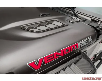 Vorsteiner JX Edition Carbon Fiber PP 2x2 Glossy Aero Hood Vents Jeep Wrangler JL 2018+ - VRJ1020