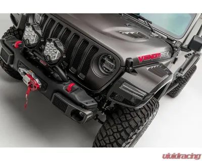 Vorsteiner JX Edition Carbon Fiber PP 2x2 Glossy Aero Hood Vents Jeep Wrangler JL 2018+ - VRJ1020