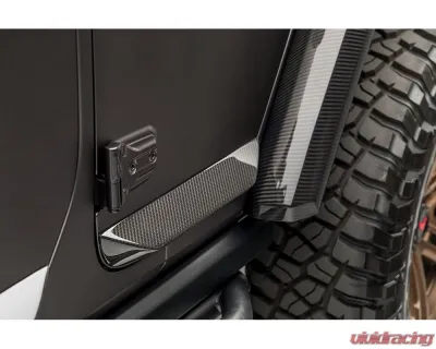 Vorsteiner JX Edition Carbon Fiber PP 2x2 Glossy Aero Rock Guards Jeep Wrangler JL 2018+ - VRJ1030
