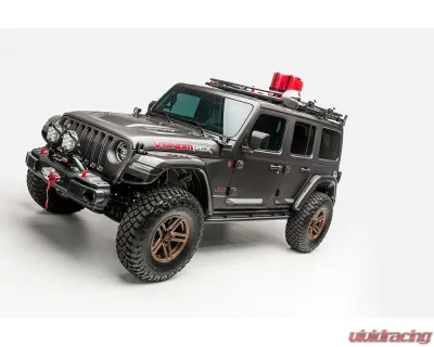 Vorsteiner JX Edition Carbon Fiber PP 2x2 Glossy Aero Rock Guards Jeep Wrangler JL 2018+ - VRJ1030