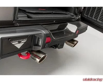 Vorsteiner JX Edition Carbon Fiber PP 2x2 Glossy Aero Rear Bumper Tray Jeep Wrangler JL 2018+ - VRJ1040