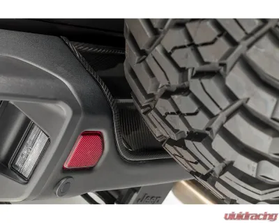 Vorsteiner JX Edition Carbon Fiber PP 2x2 Glossy Aero Rear Bumper Tray Jeep Wrangler JL 2018+ - VRJ1040