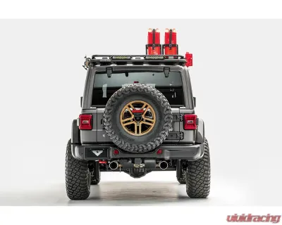 Vorsteiner JX Edition Carbon Fiber PP 2x2 Glossy Aero Rear Bumper Tray Jeep Wrangler JL 2018+ - VRJ1040
